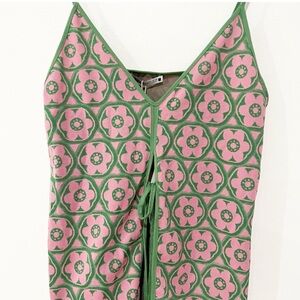 Retro Floral Jacquard Knit Set